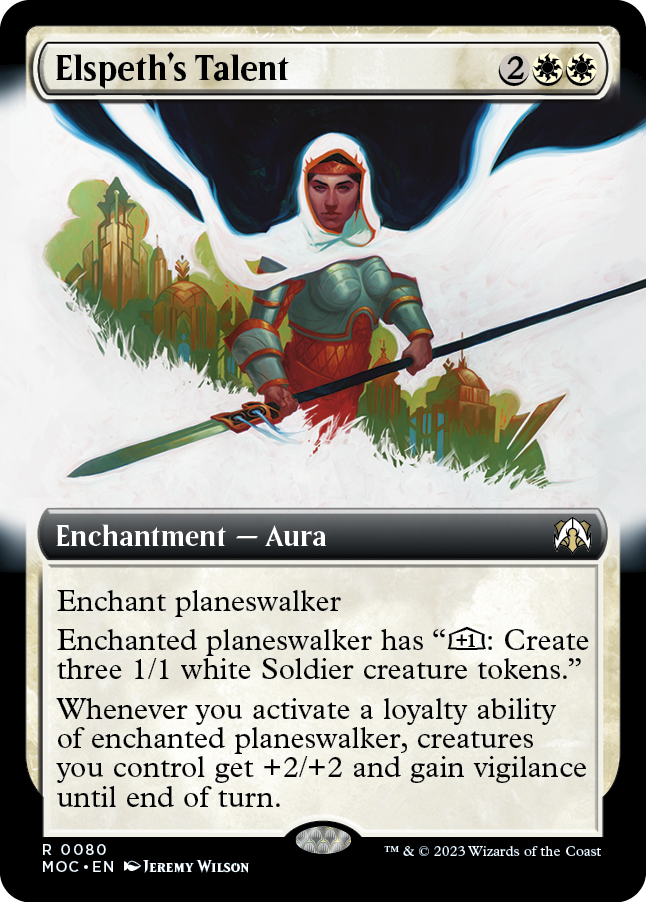 Elspeth's Talent (Extended Art) [March of the Machine Commander] | Exor Games Truro