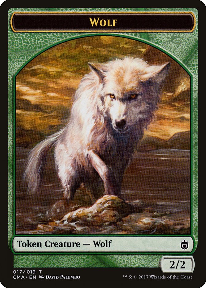 Wolf Token (017/019) [Commander Anthology Tokens] | Exor Games Truro