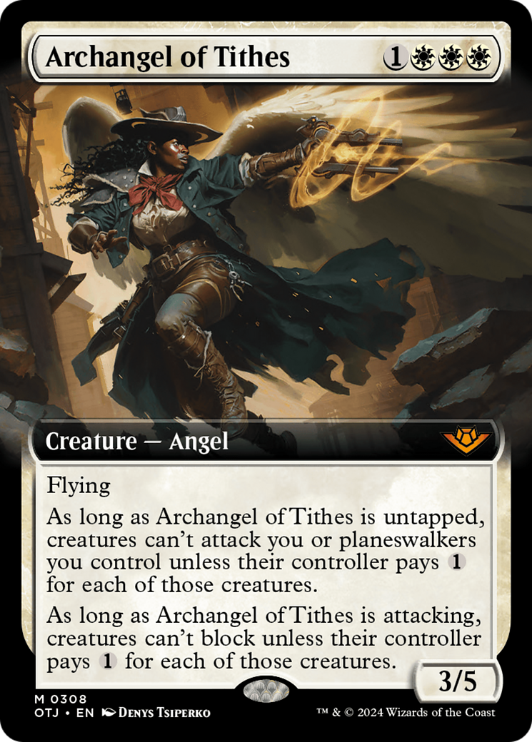 Archangel of Tithes (Extended Art) [Outlaws of Thunder Junction] | Exor Games Truro