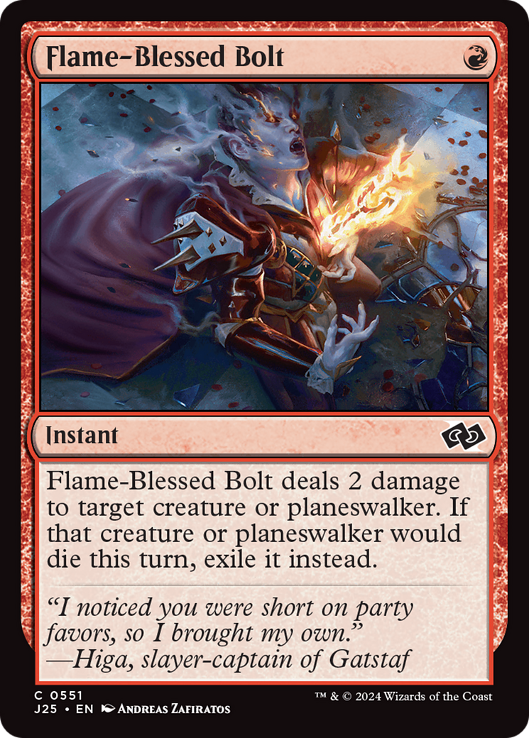 Flame-Blessed Bolt [Foundations Jumpstart] | Exor Games Truro