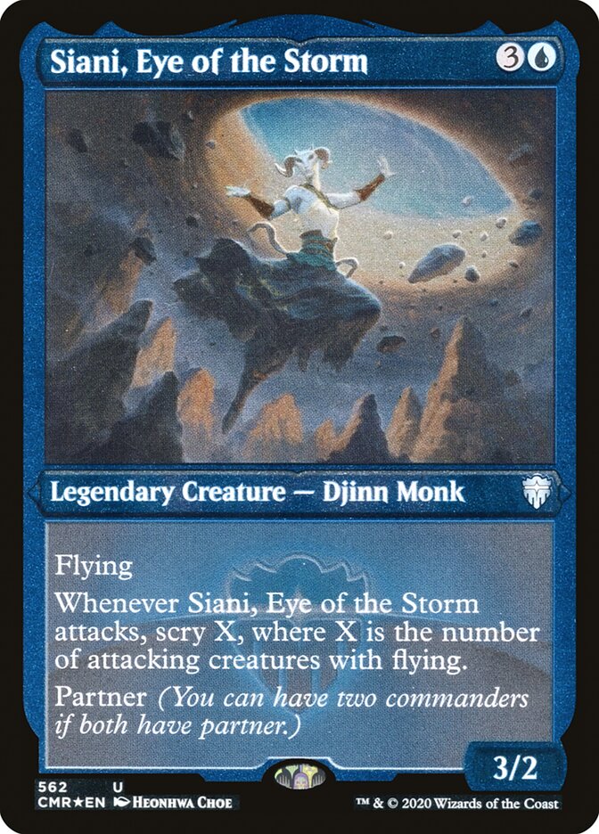 Siani, Eye of the Storm (Etched) [Commander Legends] | Exor Games Truro