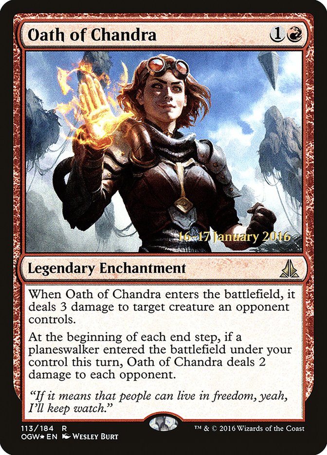 Oath of Chandra [Oath of the Gatewatch Prerelease Promos] | Exor Games Truro