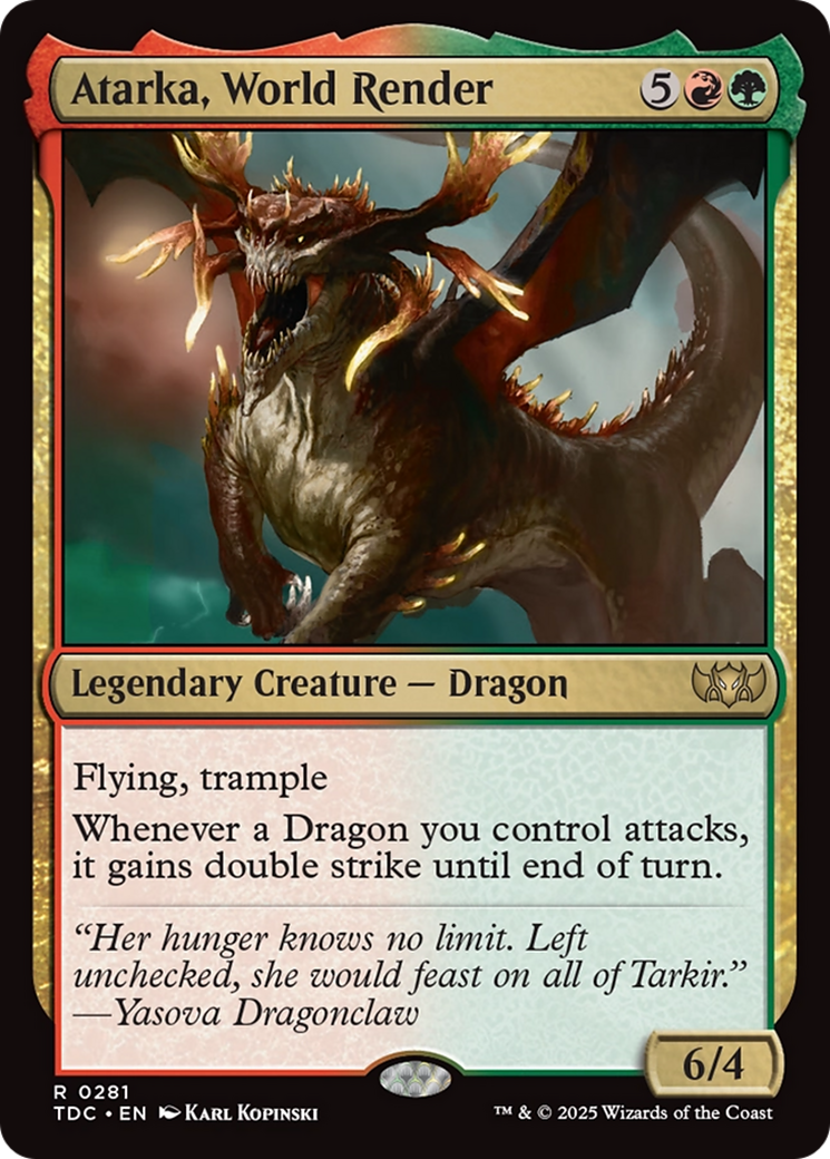 Atarka, World Render [Tarkir: Dragonstorm Commander] | Exor Games Truro