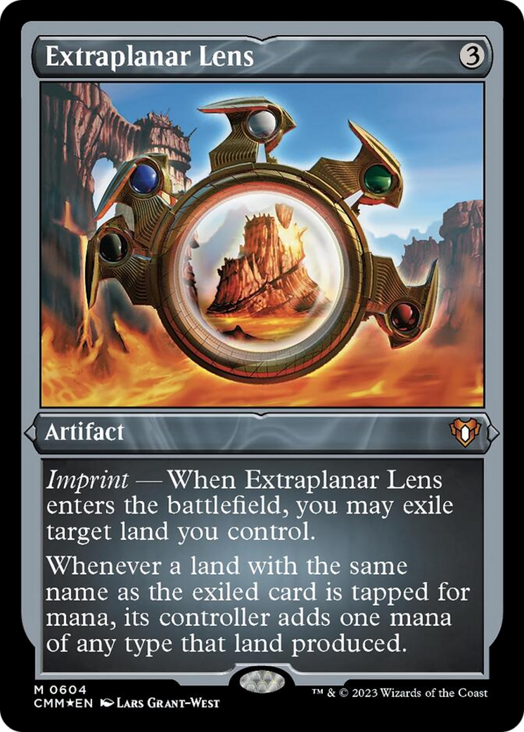 Extraplanar Lens (Foil Etched) [Commander Masters] | Exor Games Truro