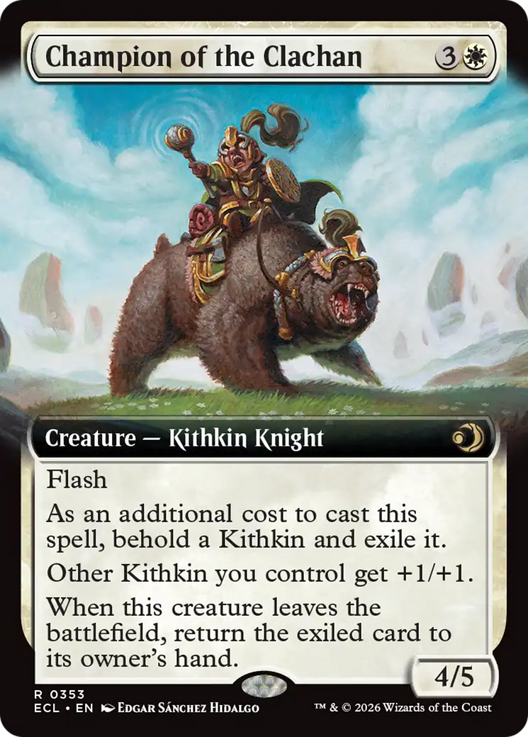 Champion of the Clachan (Extended Art) [Lorwyn Eclipsed] | Exor Games Truro