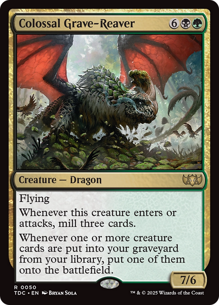 Colossal Grave-Reaver [Tarkir: Dragonstorm Commander] | Exor Games Truro