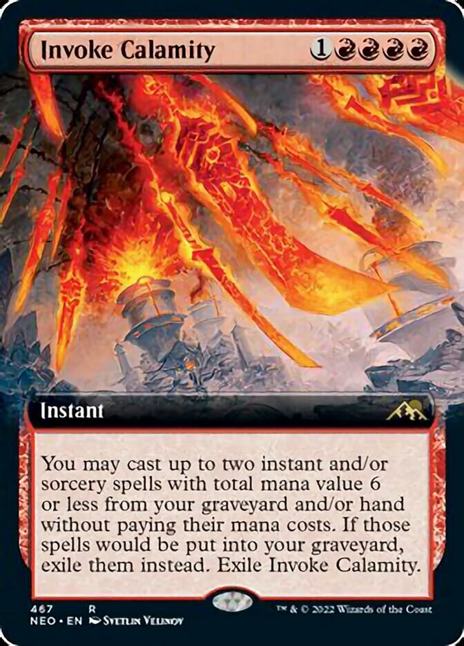 Invoke Calamity (Extended Art) [Kamigawa: Neon Dynasty] | Exor Games Truro