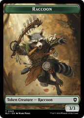 Rat // Raccoon Double-Sided Token [Bloomburrow Commander Tokens] | Exor Games Truro