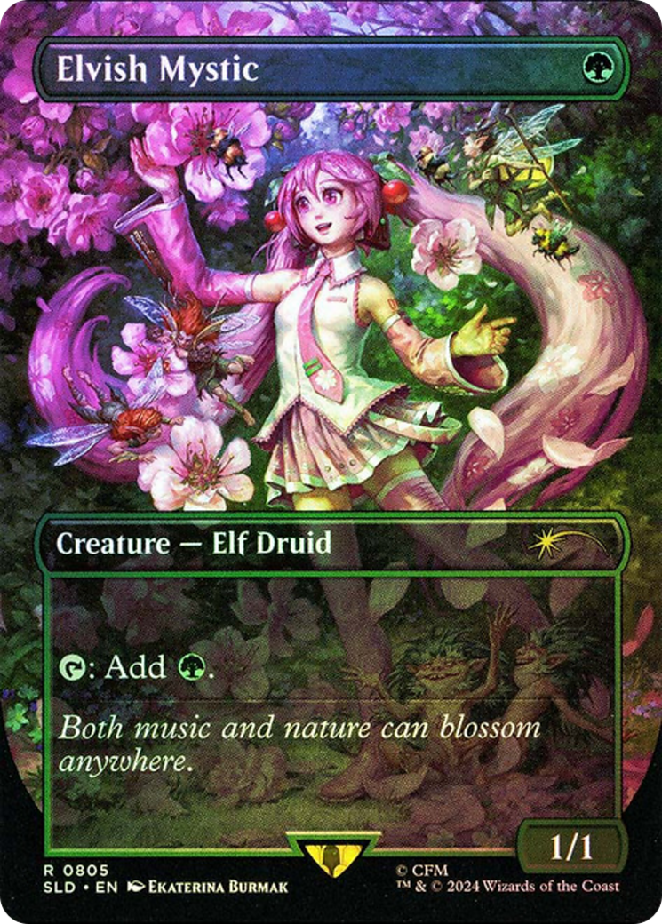Elvish Mystic (0805) (Rainbow Foil) [Secret Lair Drop Series] | Exor Games Truro