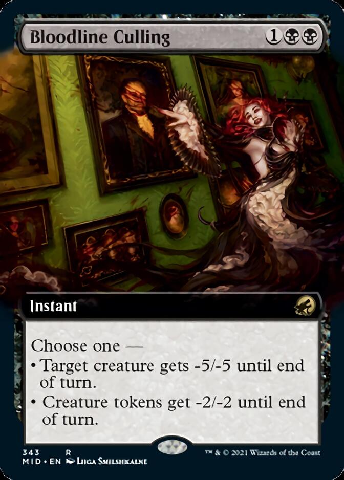 Bloodline Culling (Extended Art) [Innistrad: Midnight Hunt] | Exor Games Truro