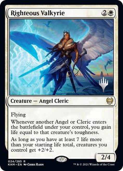 Righteous Valkyrie (Promo Pack) [Kaldheim Promos] | Exor Games Truro
