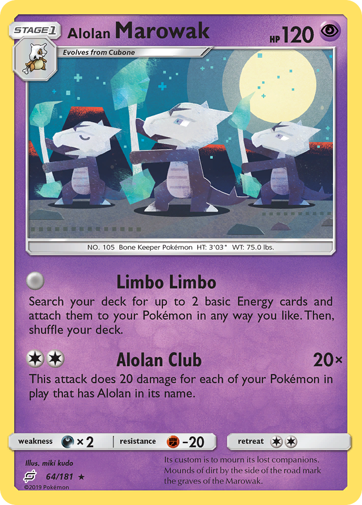 Alolan Marowak (64/181) [Sun & Moon: Team Up] | Exor Games Truro