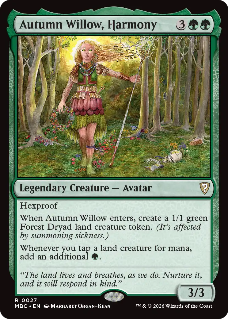 Autumn Willow, Harmony [Mystery Booster: Commander Edition] | Exor Games Truro