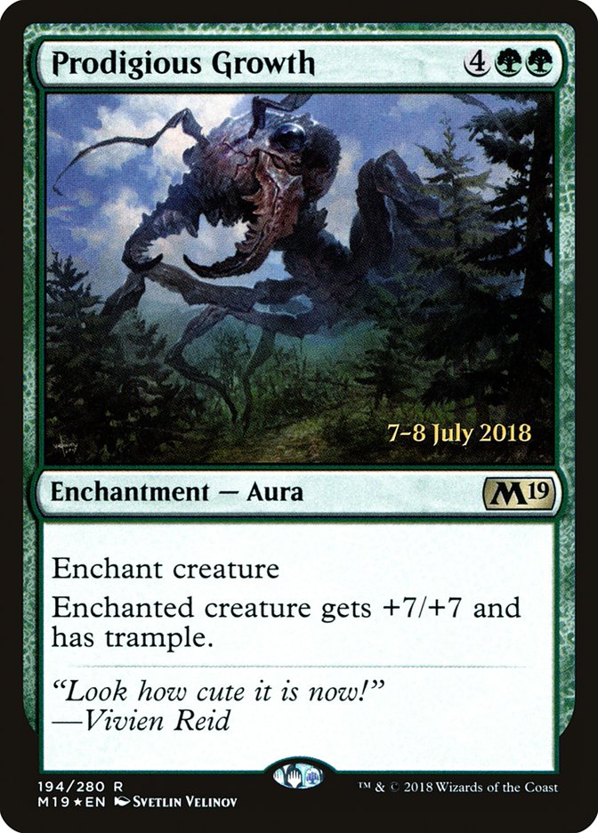 Prodigious Growth [Core Set 2019 Prerelease Promos] | Exor Games Truro