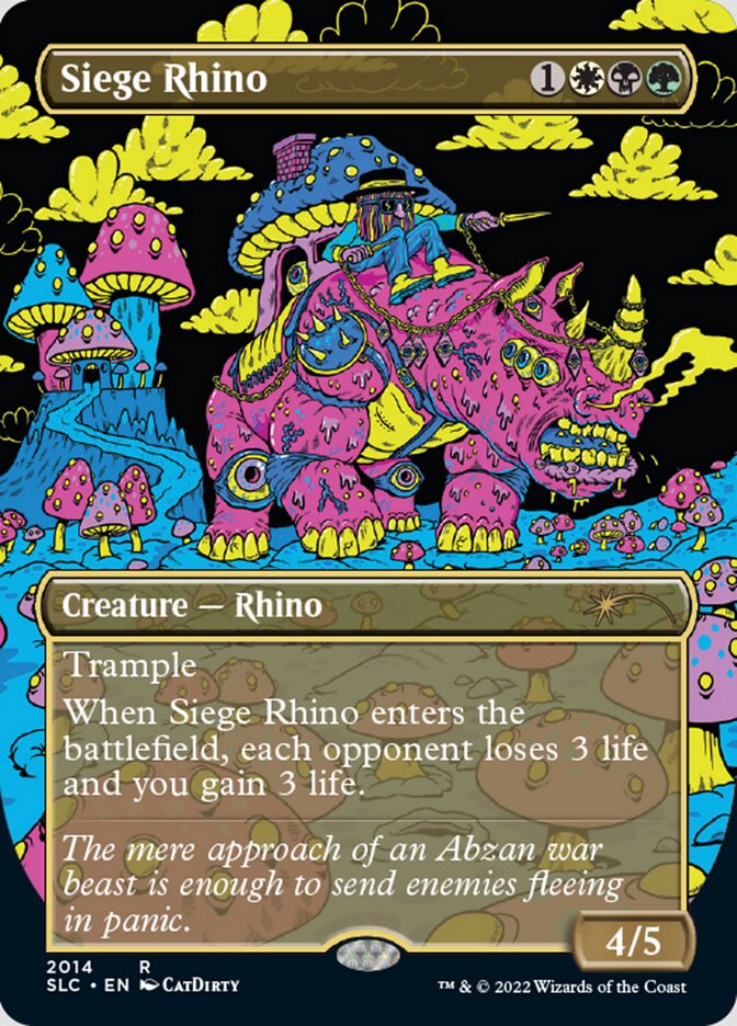 Siege Rhino (Borderless) [Secret Lair Countdown Kit] | Exor Games Truro