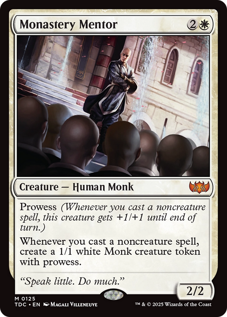Monastery Mentor [Tarkir: Dragonstorm Commander] | Exor Games Truro