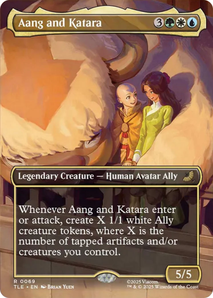 Aang and Katara (Borderless) [Avatar: The Last Airbender: Eternal-Legal] | Exor Games Truro