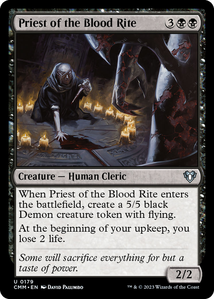 Priest of the Blood Rite [Commander Masters] | Exor Games Truro