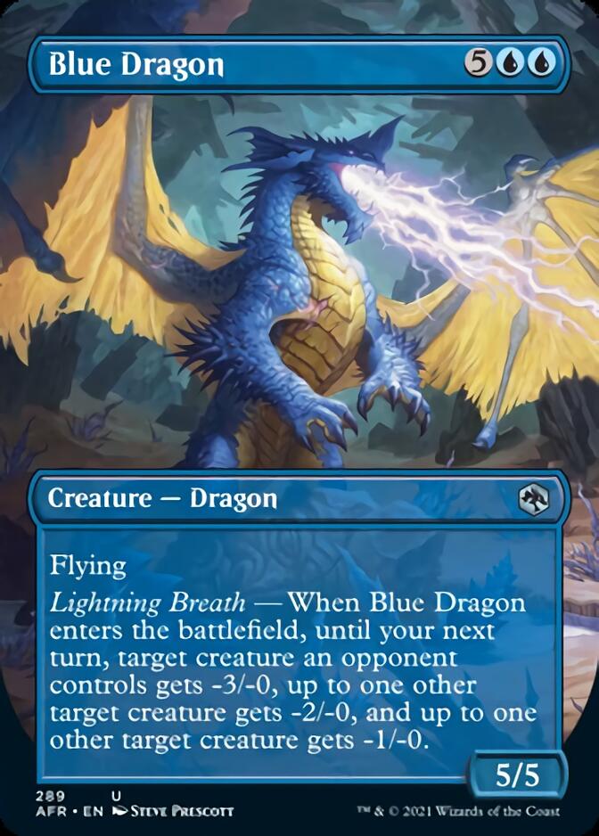 Blue Dragon (Borderless Alternate Art) [Dungeons & Dragons: Adventures in the Forgotten Realms] | Exor Games Truro