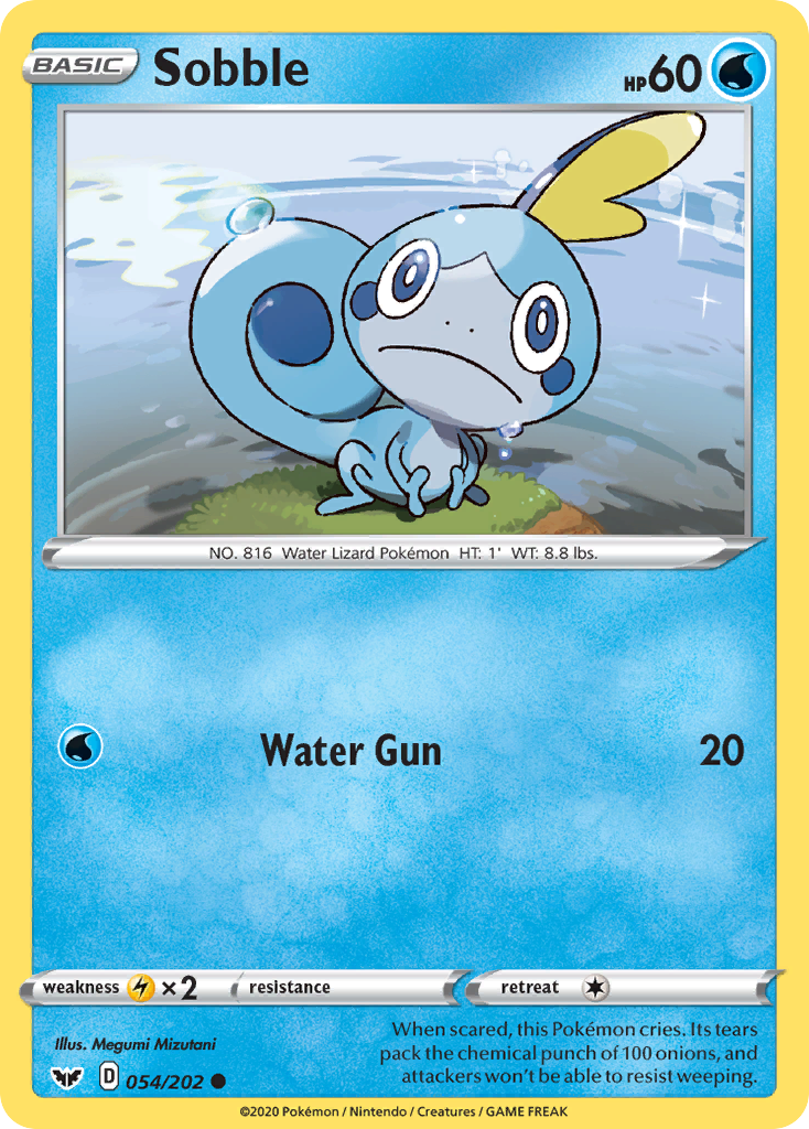 Sobble (054/202) [Sword & Shield: Base Set] | Exor Games Truro