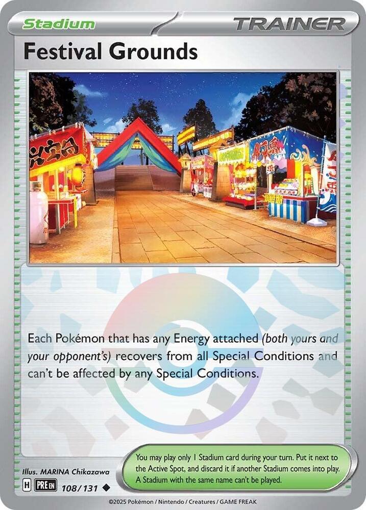 Festival Grounds (108/131) (Poke Ball Pattern) [Scarlet & Violet: Prismatic Evolutions] | Exor Games Truro