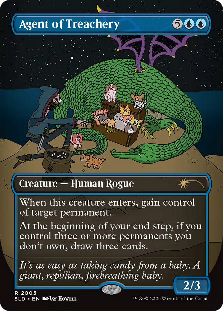 Agent of Treachery (Rainbow Foil) [Secret Lair Drop Series] | Exor Games Truro