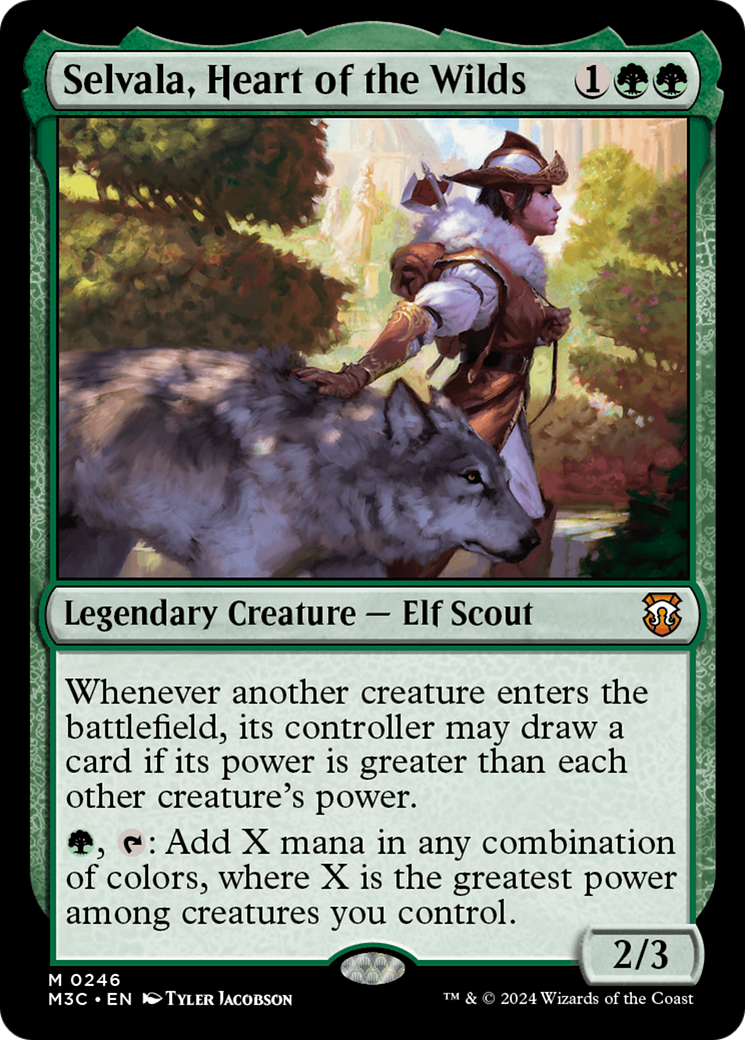 Selvala, Heart of the Wilds (Ripple Foil) [Modern Horizons 3 Commander] | Exor Games Truro