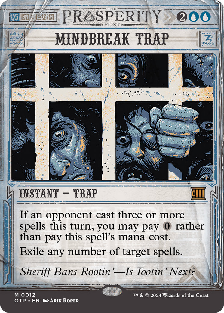 Mindbreak Trap [Outlaws of Thunder Junction: Breaking News] | Exor Games Truro
