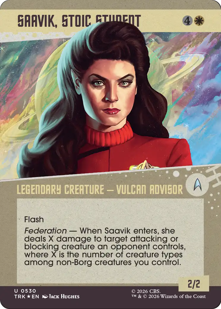 Saavik, Stoic Student (Showcase) (Surge Foil) [Star Trek] | Exor Games Truro