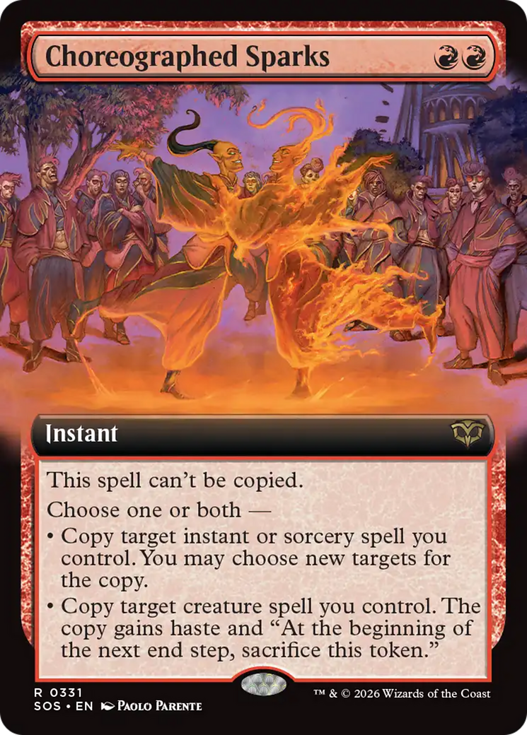 Choreographed Sparks (Extended Art) [Secrets of Strixhaven] | Exor Games Truro