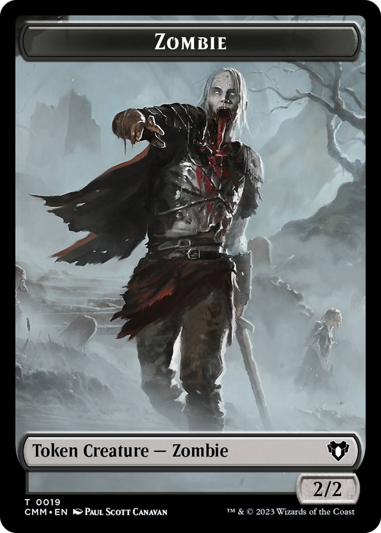 Zombie Token (19) [Commander Masters Tokens] | Exor Games Truro