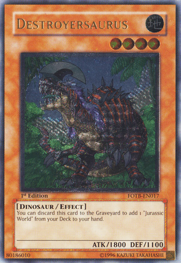 Destroyersaurus [FOTB-EN017] Ultimate Rare | Exor Games Truro