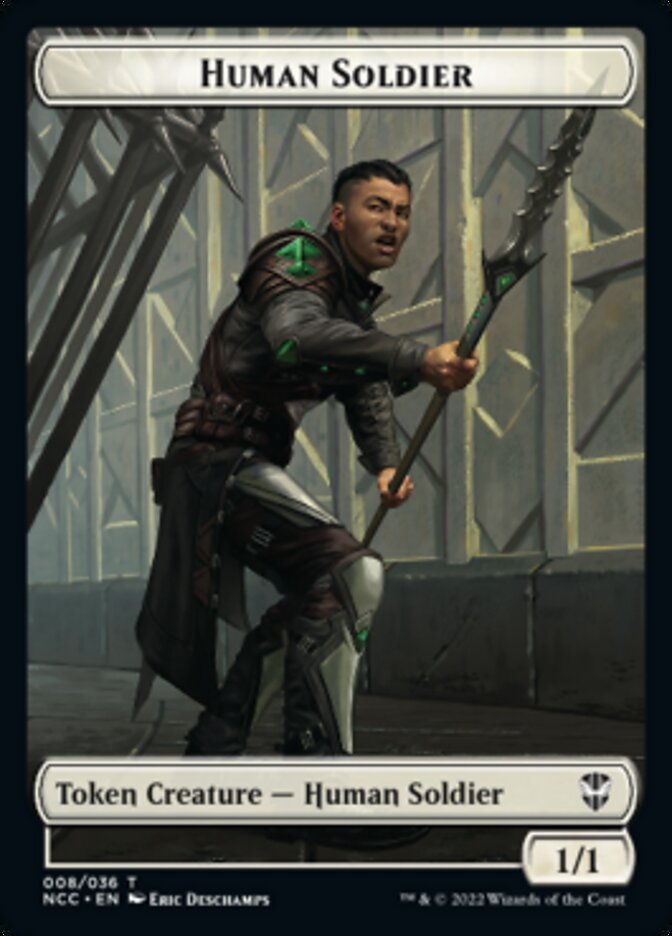 Eldrazi // Human Soldier Double-Sided Token [Streets of New Capenna Commander Tokens] | Exor Games Truro