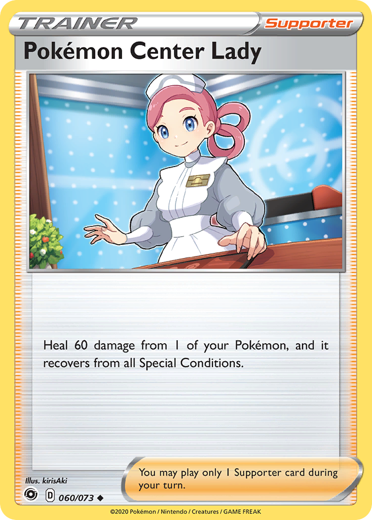 Pokemon Center Lady (060/073) [Sword & Shield: Champion's Path] | Exor Games Truro