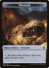 Rock // Treasure Double-Sided Token [Commander Legends Tokens] | Exor Games Truro