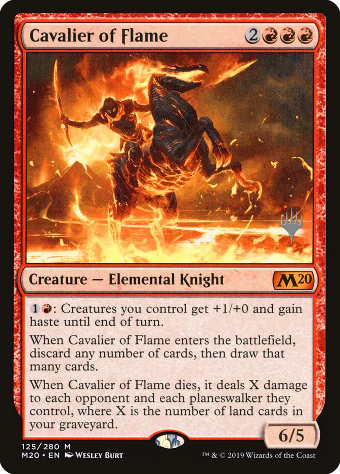 Cavalier of Flame (Promo Pack) [Core Set 2020 Promos] | Exor Games Truro