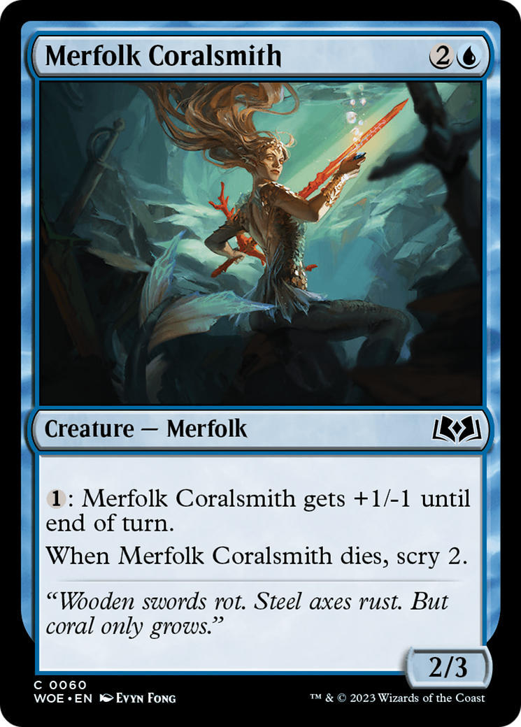 Merfolk Coralsmith [Wilds of Eldraine] | Exor Games Truro