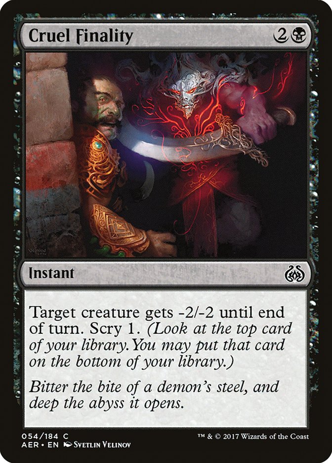 Cruel Finality [Aether Revolt] | Exor Games Truro