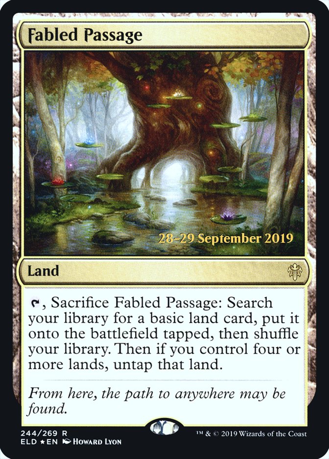 Fabled Passage [Throne of Eldraine Prerelease Promos] | Exor Games Truro