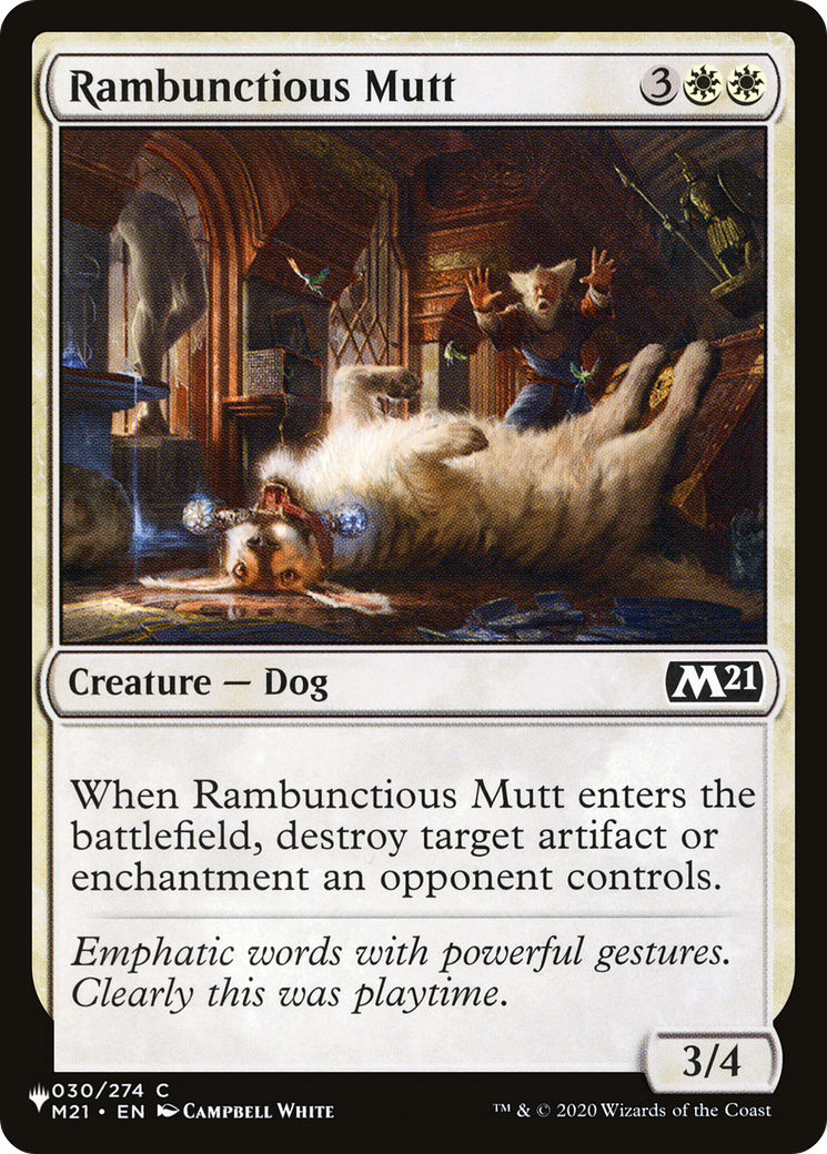 Rambunctious Mutt [The List Reprints] | Exor Games Truro