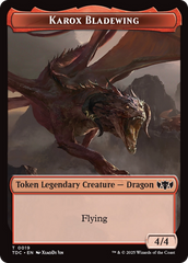 Karox Bladewing // Copy Double-Sided Token [Tarkir: Dragonstorm Commander Tokens] | Exor Games Truro