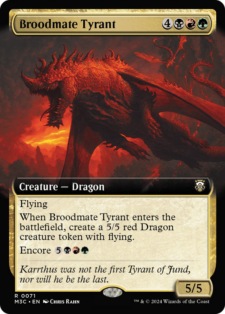 Broodmate Tyrant (Extended Art) [Modern Horizons 3 Commander] | Exor Games Truro