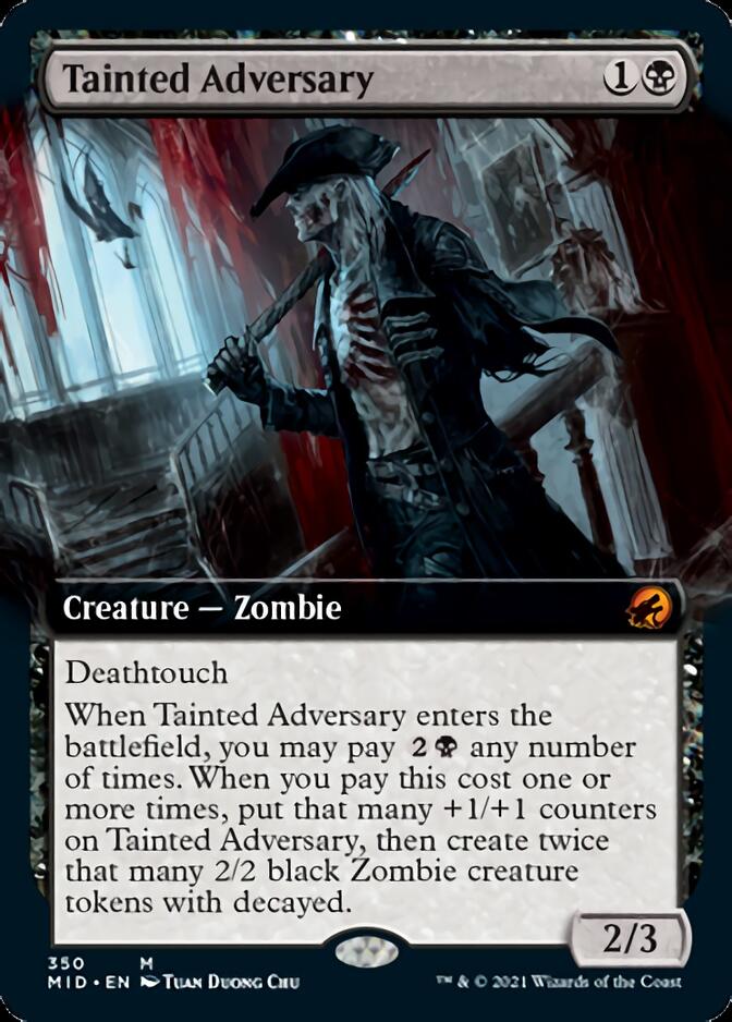 Tainted Adversary (Extended Art) [Innistrad: Midnight Hunt] | Exor Games Truro