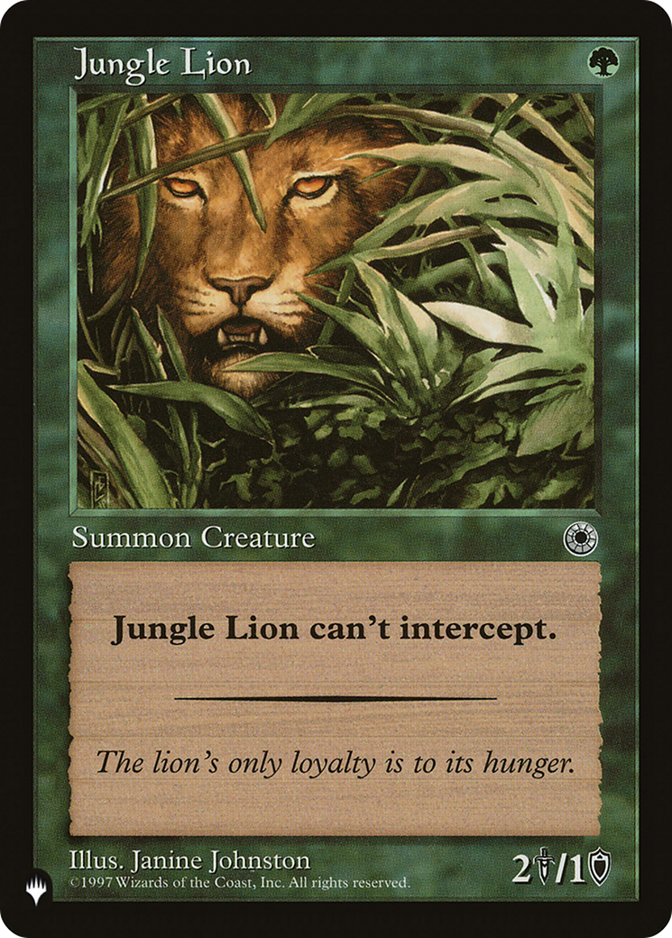 Jungle Lion [The List] | Exor Games Truro