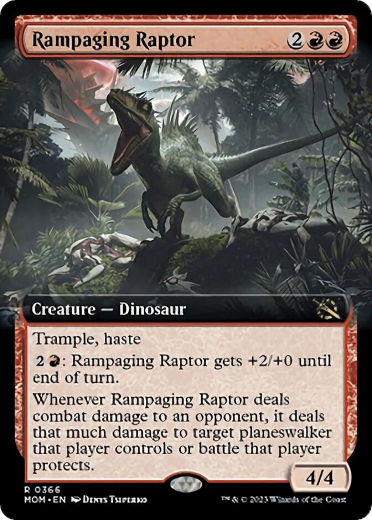 Rampaging Raptor (Extended Art) [March of the Machine] | Exor Games Truro