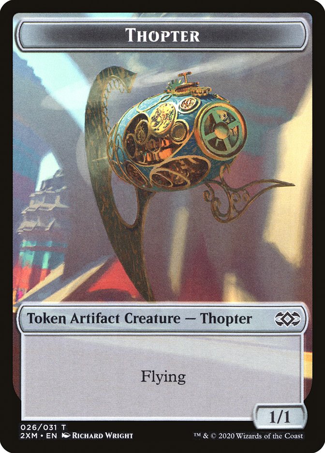 Beast // Thopter (026) Double-Sided Token [Double Masters Tokens] | Exor Games Truro