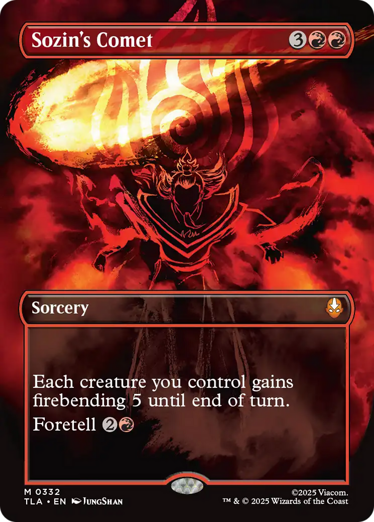 Sozin's Comet (0332) (Borderless) [Avatar: The Last Airbender] | Exor Games Truro