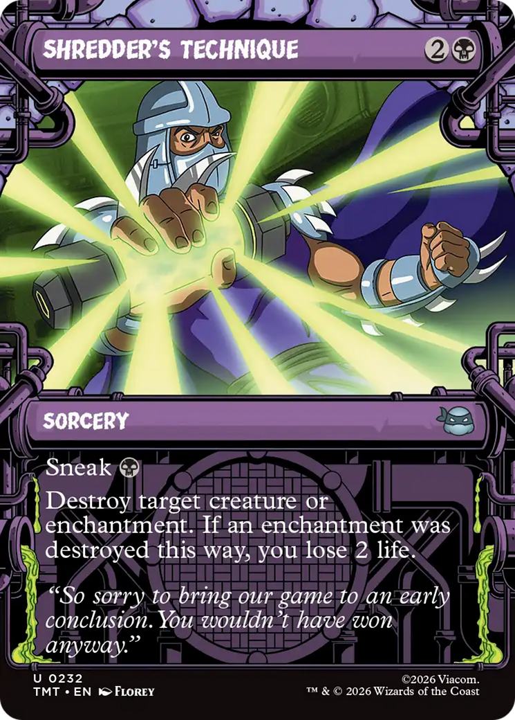 Shredder's Technique (Showcase) [Teenage Mutant Ninja Turtles] | Exor Games Truro