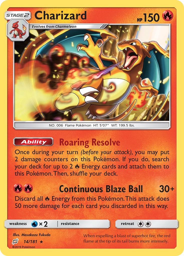 Charizard (14/181) [Sun & Moon: Team Up] | Exor Games Truro