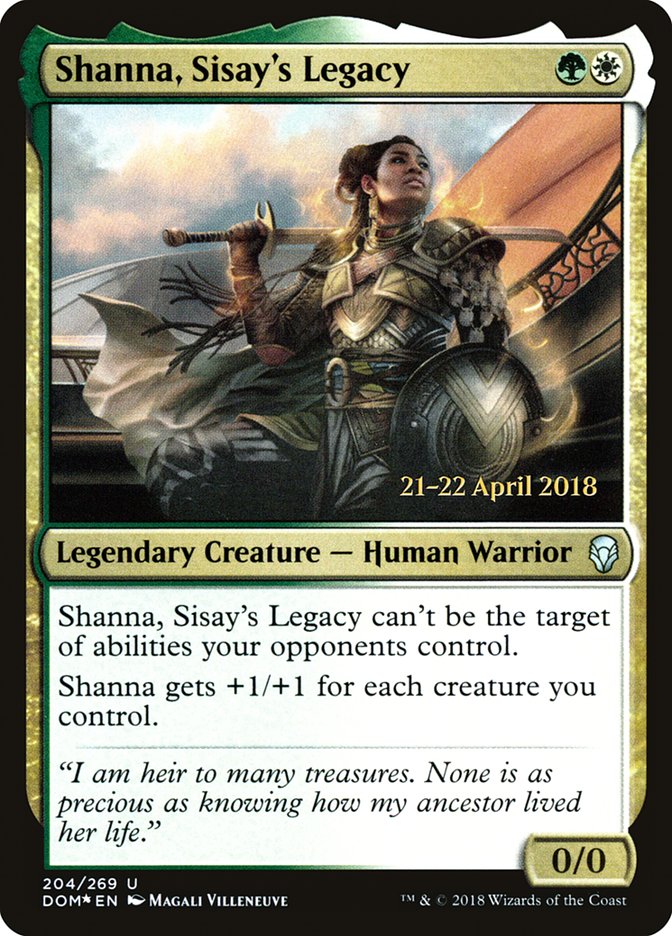 Shanna, Sisay's Legacy [Dominaria Prerelease Promos] | Exor Games Truro